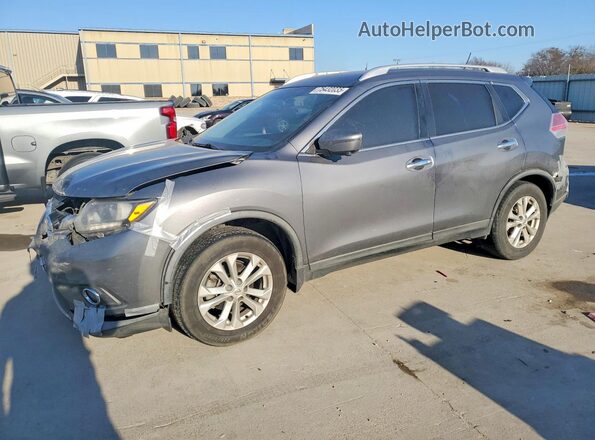 KNMAT2MV4GP704880 2016 NISSAN ROGUE Charcoal Vista tres cuartos delantera izquierda