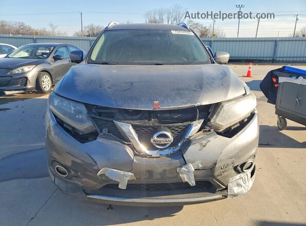 KNMAT2MV4GP704880 2016 NISSAN ROGUE Charcoal Vista frontal
