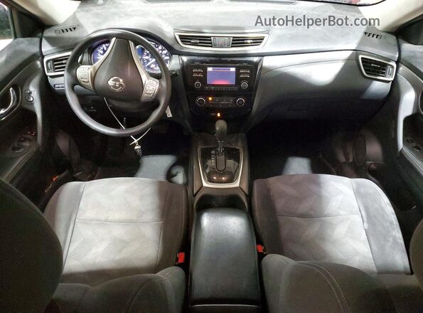 KNMAT2MV5GP690360 2016 NISSAN ROGUE Maroon Widok deski rozdzielczej