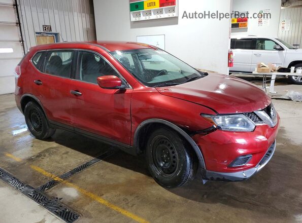 KNMAT2MV5GP690360 2016 NISSAN ROGUE Maroon Przód prawy