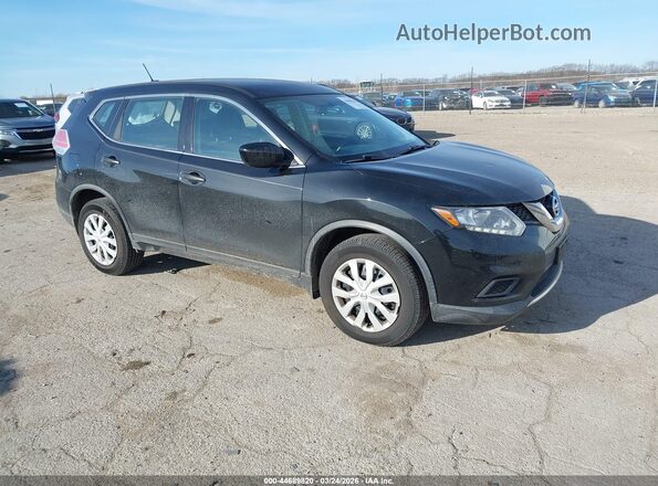 KNMAT2MV6GP720627 2016 NISSAN ROGUE Black Przód prawy