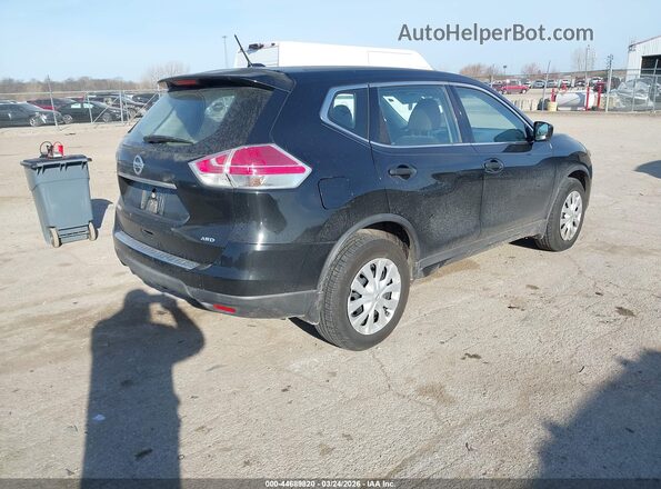 KNMAT2MV6GP720627 2016 NISSAN ROGUE Black Tył prawy
