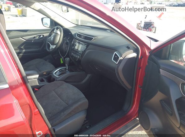 KNMAT2MV8GP708270 2016 NISSAN ROGUE Red Вид салону спереду