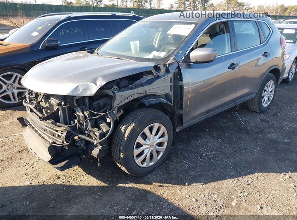 KNMAT2MV8JP543988 2018 NISSAN ROGUE Gray წინა მარცხენა ხედი სამი მეოთხედიდან