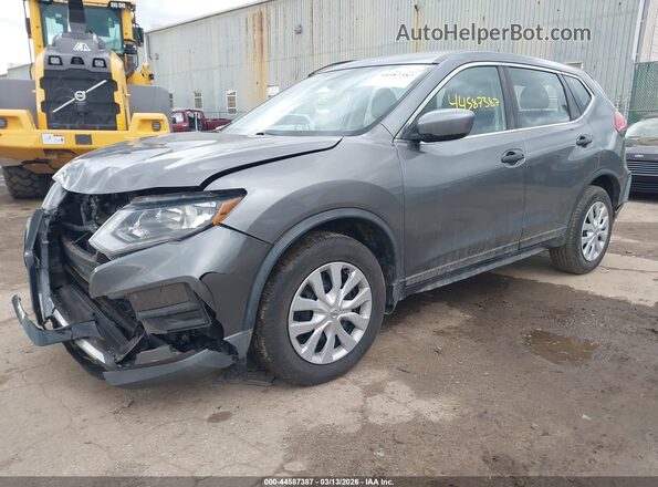 KNMAT2MV9HP558137 2017 NISSAN ROGUE Gray Vista tres cuartos delantera izquierda