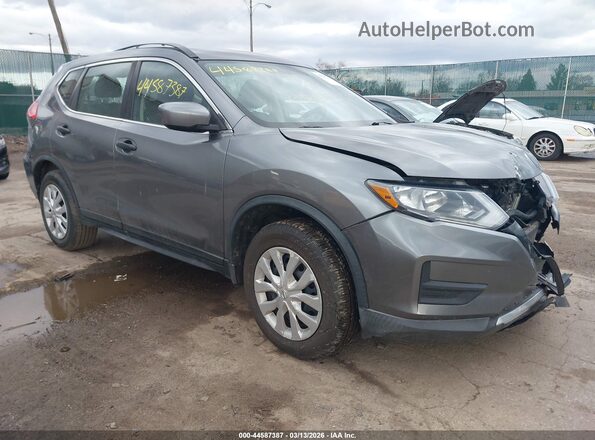 KNMAT2MV9HP558137 2017 NISSAN ROGUE Gray Delantero derecho