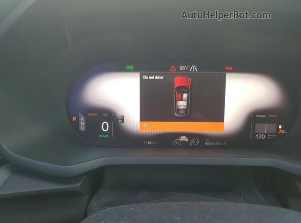 LPSED3KA5NL079519 2022 POLESTAR 2 Белый Вид щитка приборов