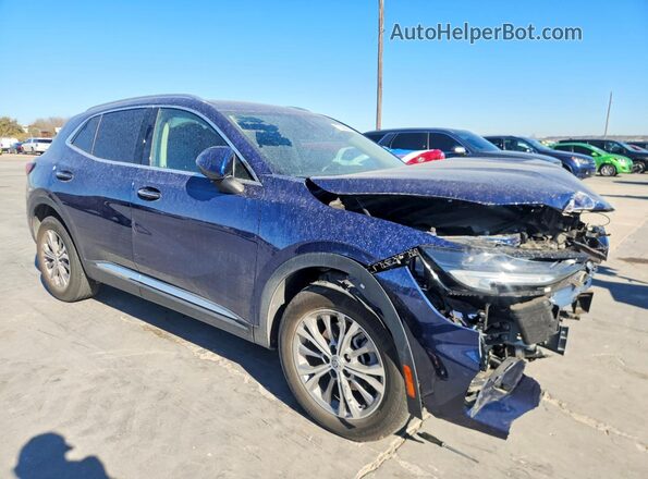 LRBAZLR45ND138388 2022 BUICK ENVISION Blue Delantero derecho