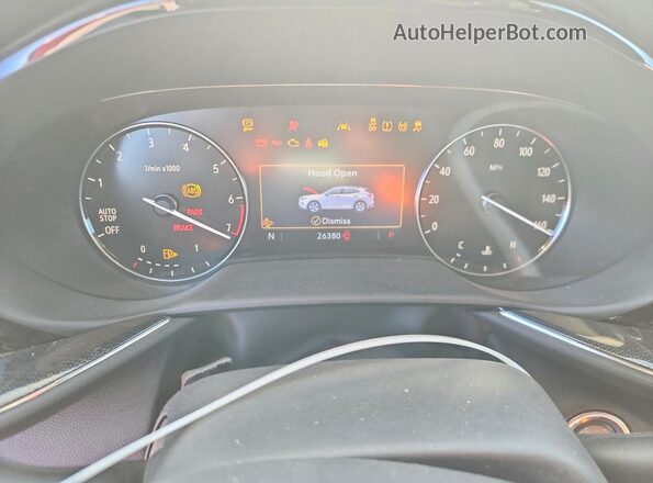 LRBAZLR45ND138388 2022 BUICK ENVISION Blue Vista del cuadro de instrumentos