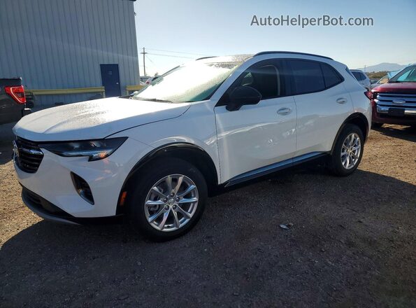 LRBAZLR49MD076332 2021 BUICK ENVISION White Передня ліва чверть