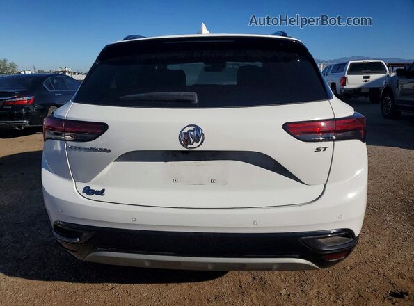 LRBAZLR49MD076332 2021 BUICK ENVISION White Вид ззаду