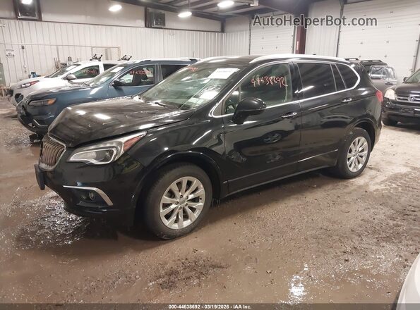 LRBFX1SAXJD007600 2018 BUICK ENVISION Black წინა მარცხენა ხედი სამი მეოთხედიდან