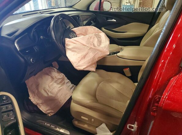 LRBFX1SAXKD020980 2019 BUICK ENVISION Красный Вид салона спереди