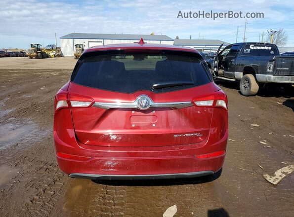 LRBFX1SAXKD142996 2019 BUICK ENVISION Красный Вид сзади