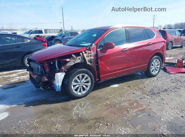 LRBFX2SA6JD003629 2018 BUICK ENVISION Red Vista tres cuartos delantera izquierda