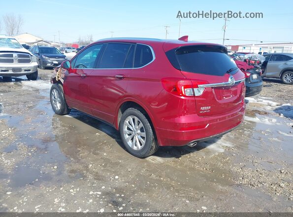 LRBFX2SA6JD003629 2018 BUICK ENVISION Red Trasero izquierdo