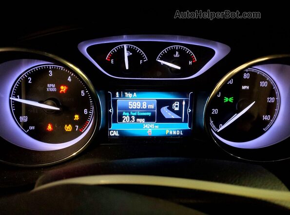 LRBFX2SA6LD088314 2020 BUICK ENVISION Brown ხელსაწყოთა პანელის ხედი