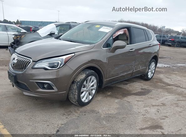 LRBFX3SX0JD005757 2018 BUICK ENVISION Brown Vista tres cuartos delantera izquierda
