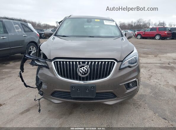 LRBFX3SX0JD005757 2018 BUICK ENVISION Brown Vista interior trasera