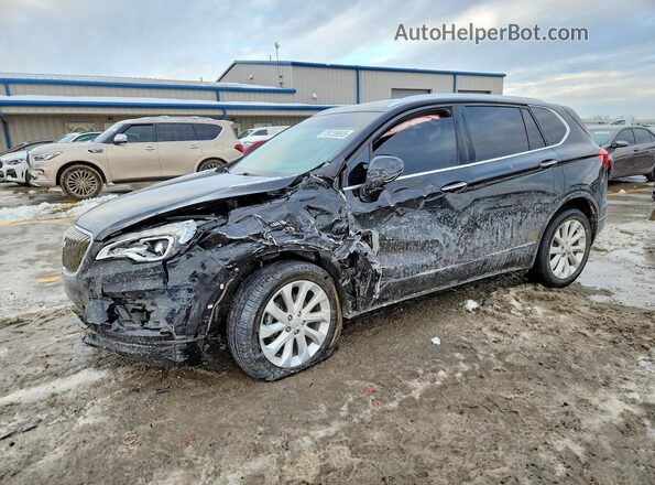 LRBFX4SX5JD003735 2018 BUICK ENVISION Black Przód lewy