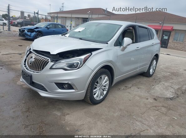 LRBFXASA0HD124225 2017 BUICK ENVISION Серебряный Передняя левая четверть