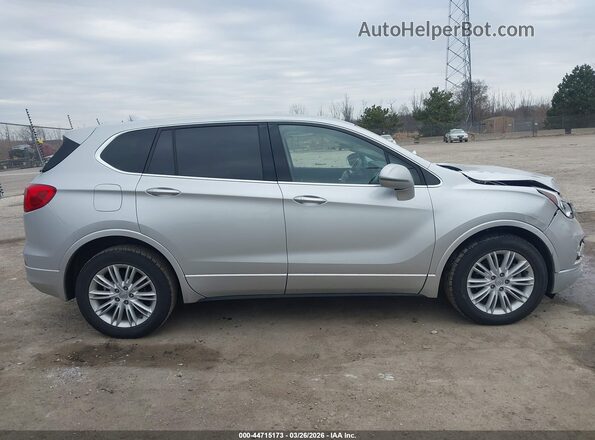 LRBFXASA0HD124225 2017 BUICK ENVISION Серебряный Вид задней части салона