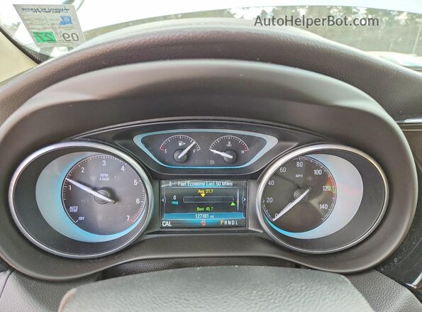 LRBFXASA8HD007427 2017 BUICK ENVISION Silver Вид щитка приладів