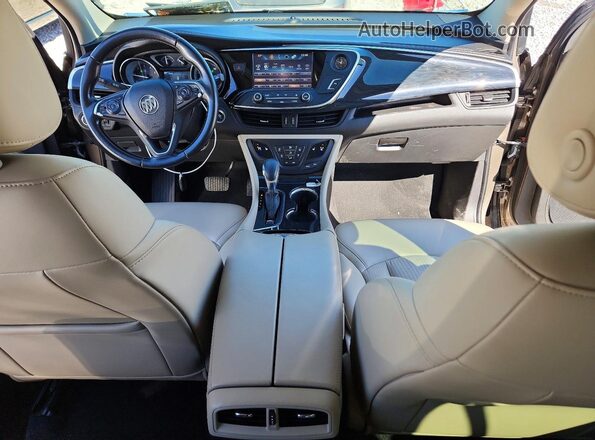 LRBFXASA8HD019769 2017 BUICK ENVISION Brown Widok deski rozdzielczej