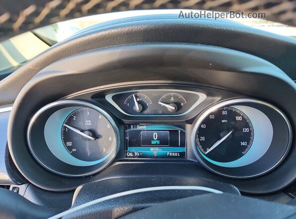 LRBFXASA8HD019769 2017 BUICK ENVISION Brown Widok zestawu wskaźników