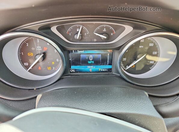 LRBFXBSA1LD195898 2020 BUICK ENVISION Gray Widok zestawu wskaźników