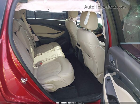 LRBFXBSA4JD009350 2018 BUICK ENVISION Red Vista de la etiqueta del VIN