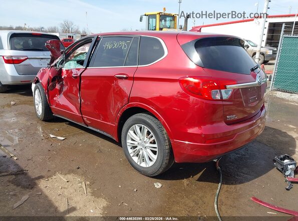 LRBFXBSA4JD009350 2018 BUICK ENVISION Red Trasero izquierdo