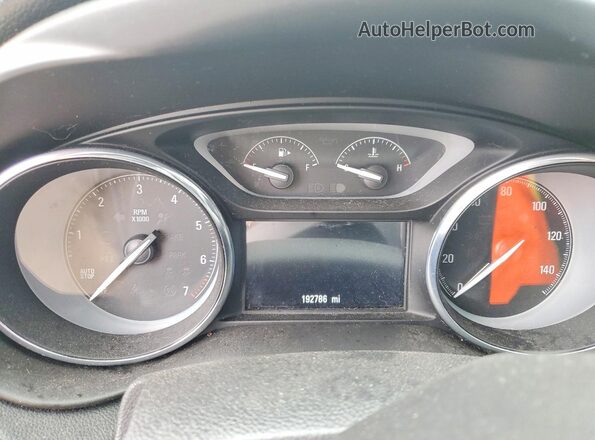 LRBFXBSA5HD038091 2017 BUICK ENVISION Black Widok zestawu wskaźników
