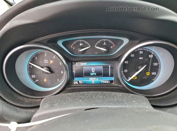 LRBFXCSA5HD194962 2017 BUICK ENVISION Коричневый Вид щитка приборов