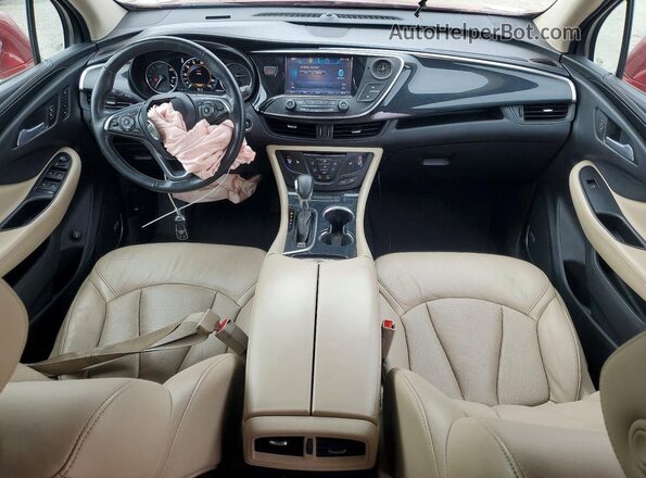 LRBFXESX7GD158804 2016 BUICK ENVISION Burgundy Widok deski rozdzielczej