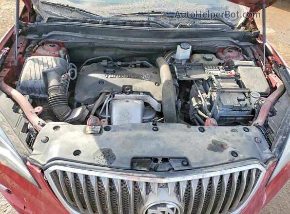 LRBFXESX8GD160545 2016 BUICK ENVISION Red Вид задньої частини салону