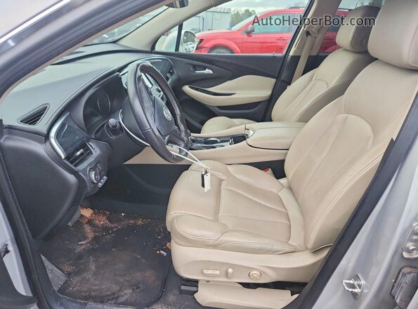 LRBFXFSX4GD191717 2016 BUICK ENVISION Silver Widok wnętrza z przodu