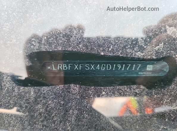 LRBFXFSX4GD191717 2016 BUICK ENVISION Silver Widok naklejki z numerem VIN