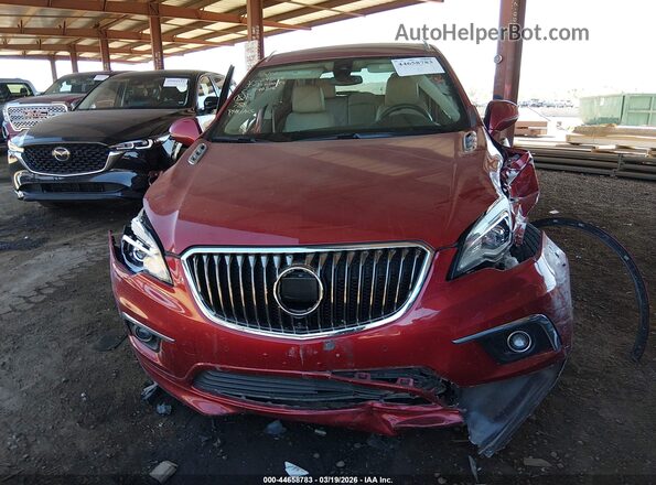 LRBFXFSX6HD241258 2017 BUICK ENVISION Red ხელსაწყოთა პანელის ხედი