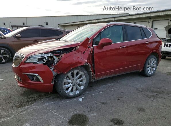 LRBFXFSX8GD187766 2016 BUICK ENVISION Red Առջևի ձախ երեք քառորդ տեսարան