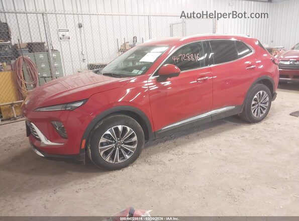 LRBFZKE41SD080233 2025 BUICK ENVISION Red Vista tres cuartos delantera izquierda