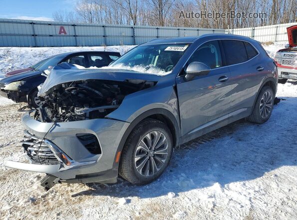 LRBFZKE45SD027809 2025 BUICK ENVISION Gray Առջևի ձախ երեք քառորդ տեսարան