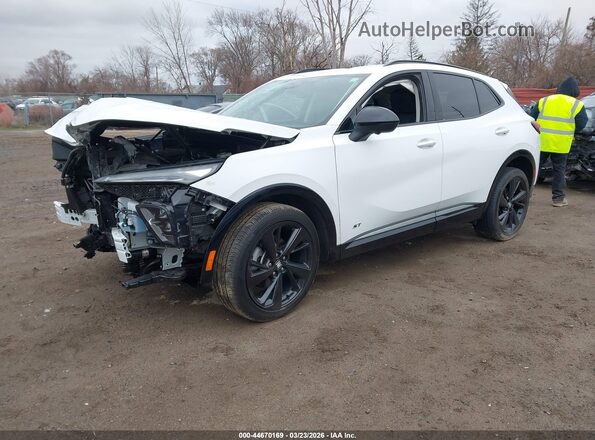LRBFZLE42SD025585 2025 BUICK ENVISION White Vista tres cuartos delantera izquierda
