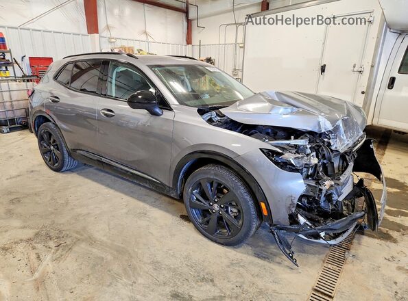 LRBFZNR41ND129544 2022 BUICK ENVISION Серый Передняя правая четверть