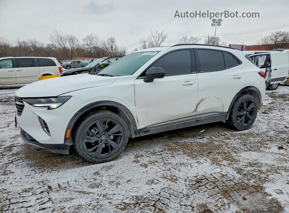 LRBFZNR44ND163770 2022 BUICK ENVISION Белый Передняя левая четверть