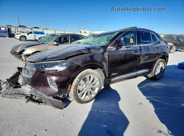 LRBFZRR46PD148441 2023 BUICK ENVISION Burgundy Առջևի ձախ երեք քառորդ տեսարան