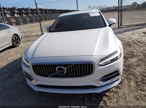 LVY992ML7JP007638 2018 VOLVO S90 White Вид щитка приладів