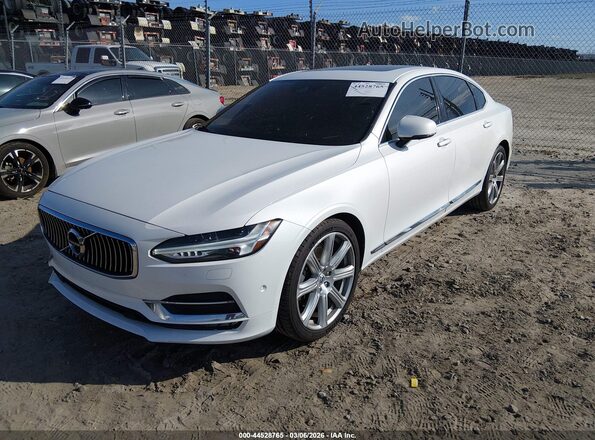 LVY992ML7JP007638 2018 VOLVO S90 White Передня ліва чверть