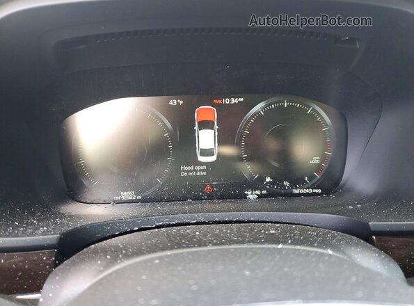 LVYA22MK4LP174888 2020 VOLVO S90 Black Widok zestawu wskaźników