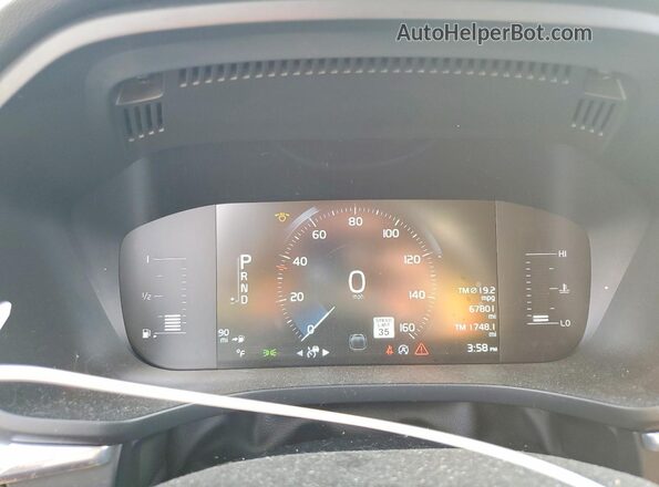 LYV102RK3JB102210 2018 VOLVO XC60 Угольный Вид щитка приборов